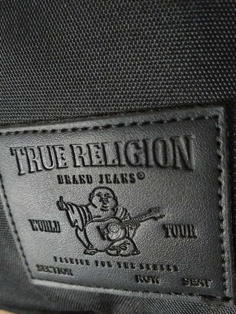 NWOT True Religion Black Sling Belt Bag for Men